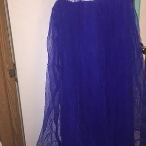 Royal blue formal dress